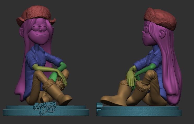 Wendy Corduroy from Gravity Falls fanart 3D print model_1