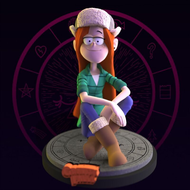 Wendy Corduroy from Gravity Falls fanart 3D print model_5