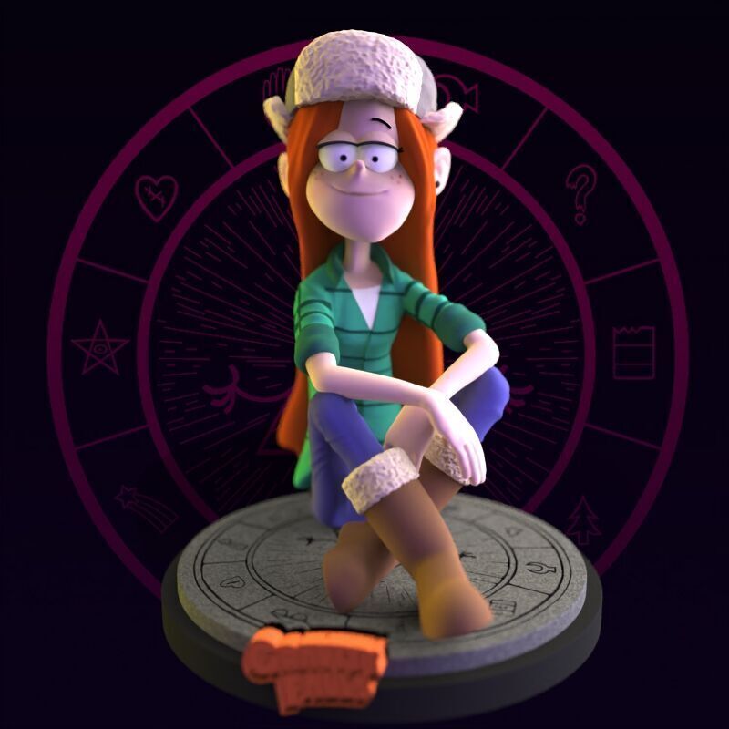 Wendy Corduroy from Gravity Falls fanart 3D print model_4