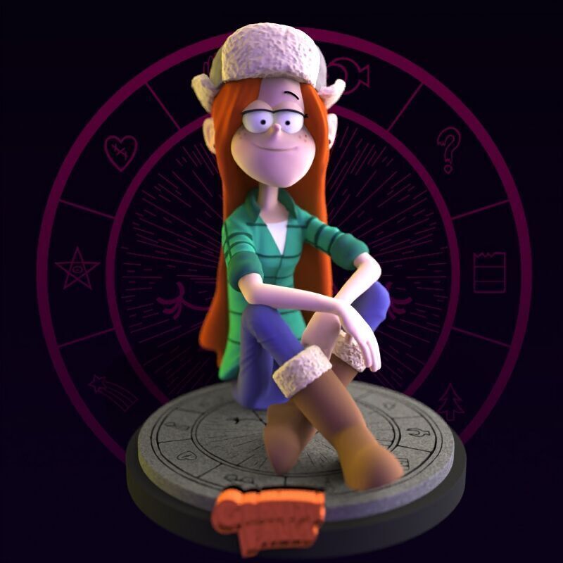 Wendy Corduroy from Gravity Falls fanart 3D print model_25