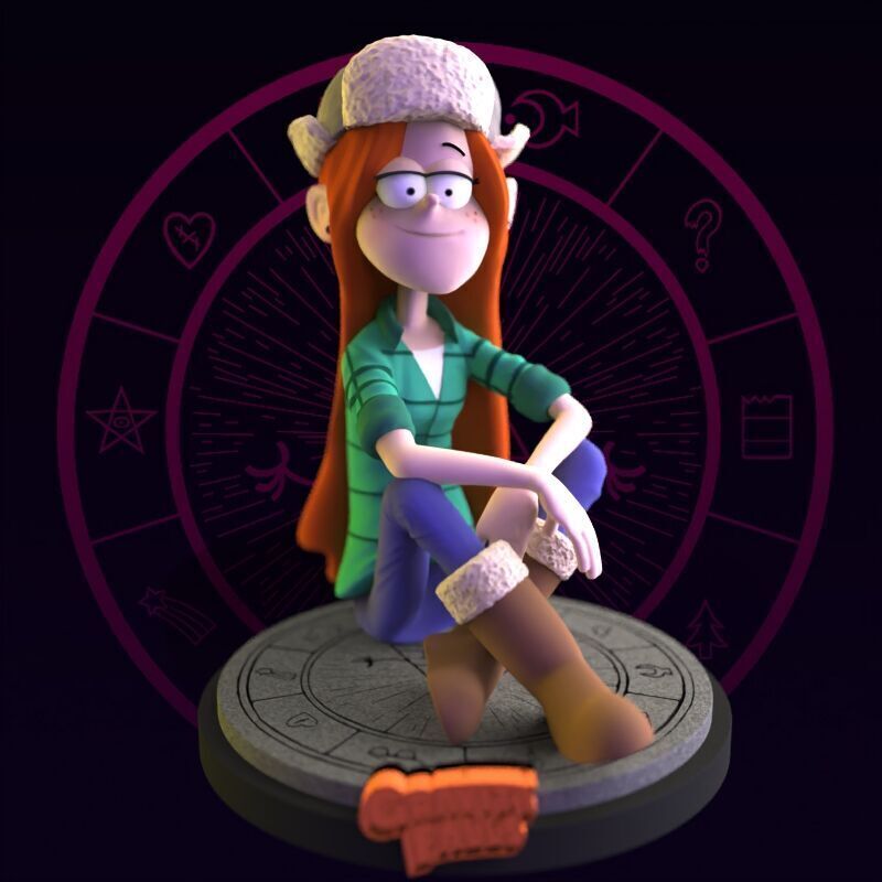 Wendy Corduroy from Gravity Falls fanart 3D print model_12