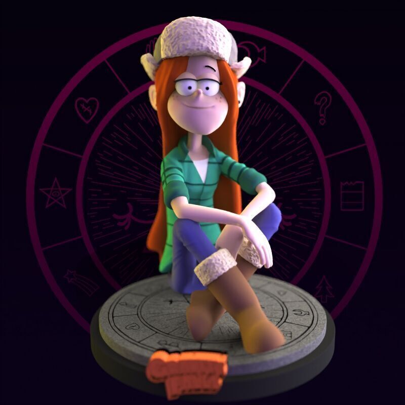 Wendy Corduroy from Gravity Falls fanart 3D print model_27