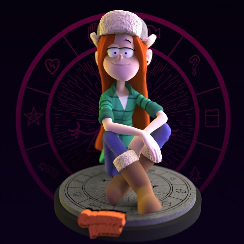 Wendy Corduroy from Gravity Falls fanart 3D print model_6
