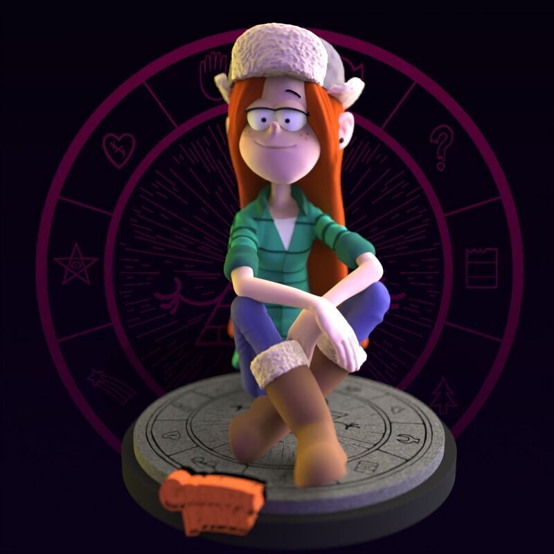 Wendy Corduroy from Gravity Falls fanart 3D print model_11