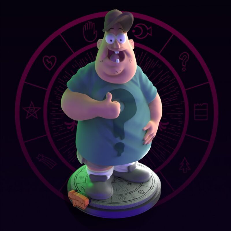 Soos from Gravity Falls Fanart 3D print model_16