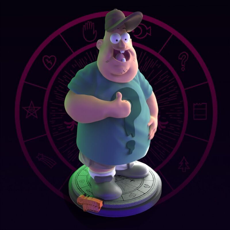 Soos from Gravity Falls Fanart 3D print model_2