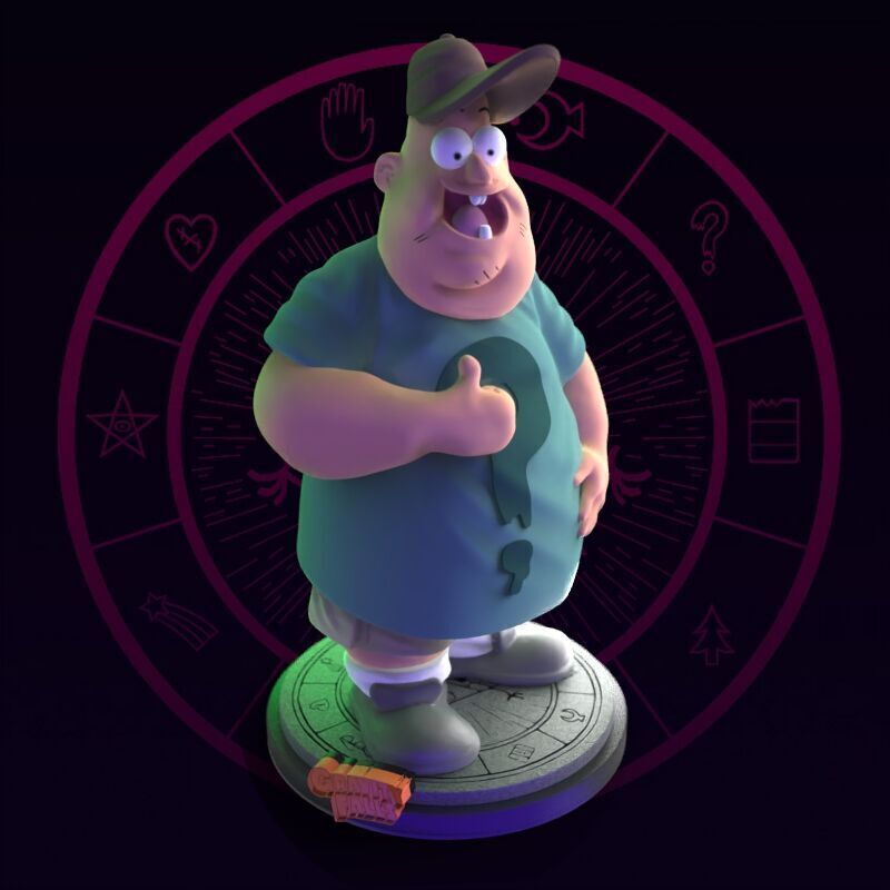 Soos from Gravity Falls Fanart 3D print model_26