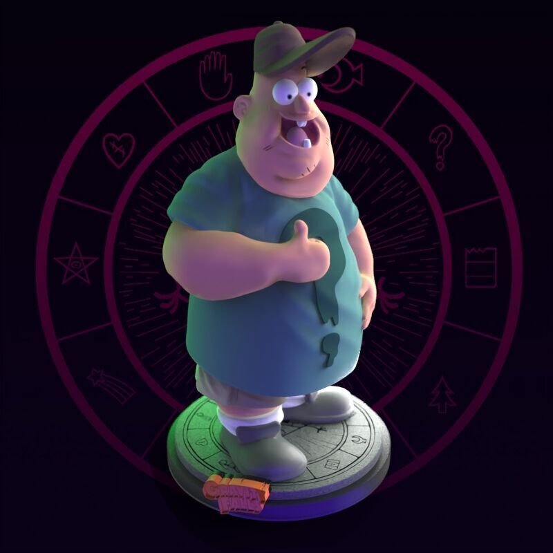 Soos from Gravity Falls Fanart 3D print model_12