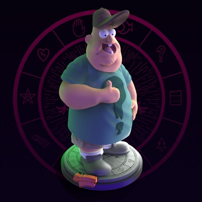 Soos from Gravity Falls Fanart 3D print model_22