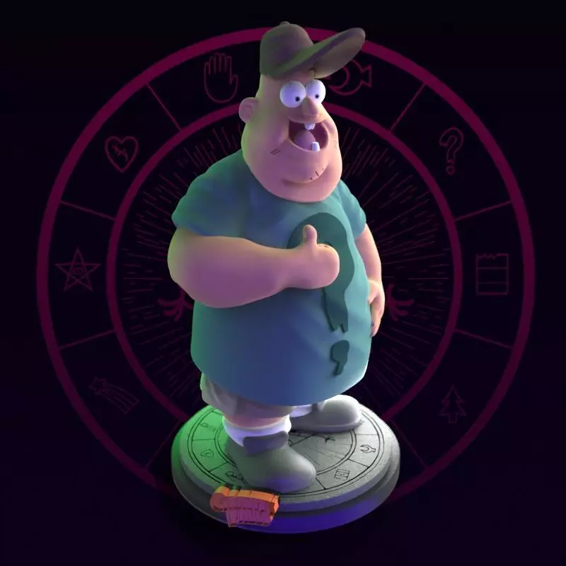 Soos from Gravity Falls Fanart 3D print model_0