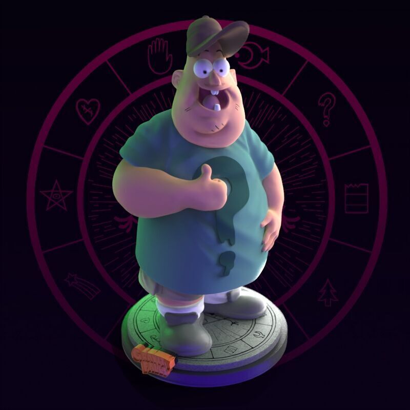 Soos from Gravity Falls Fanart 3D print model_6