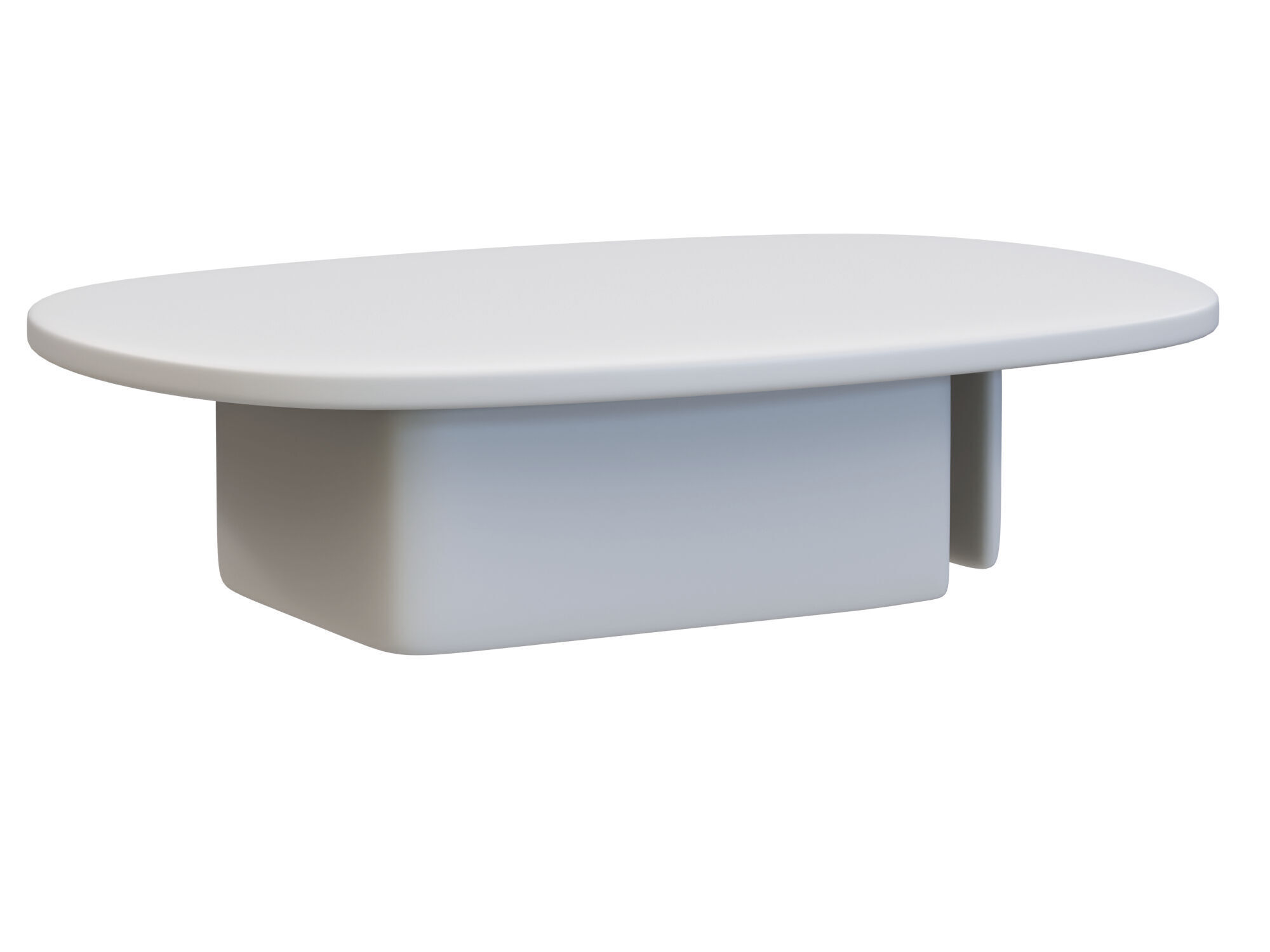 Modern Marble Coffee Table Low-poly 3D model_11