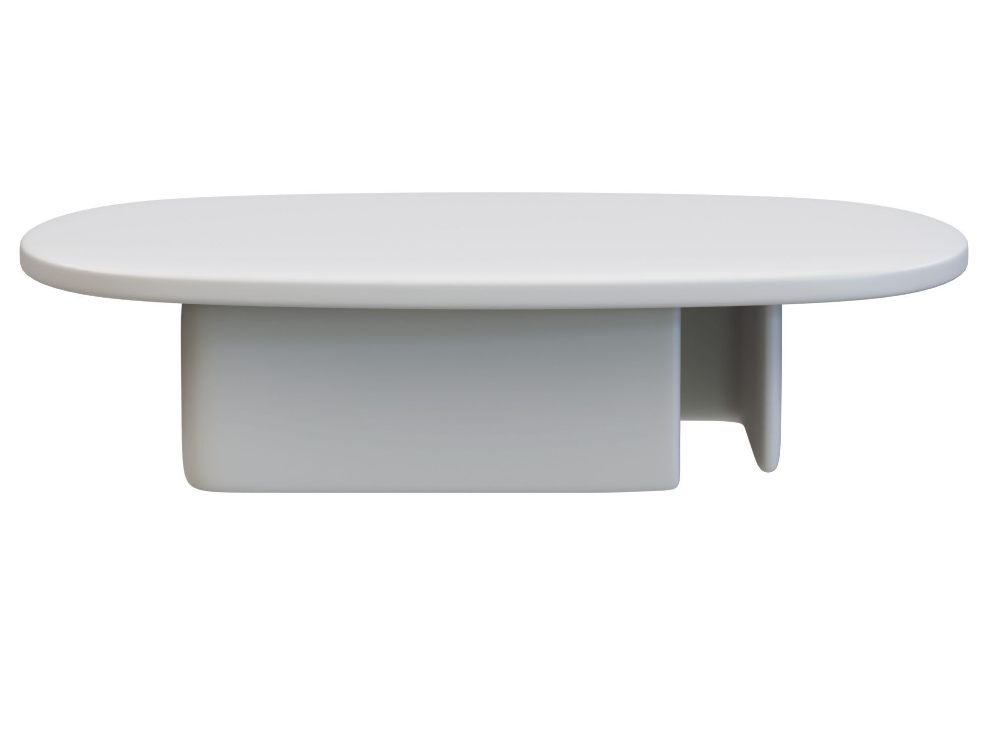 Modern Marble Coffee Table Low-poly 3D model_12