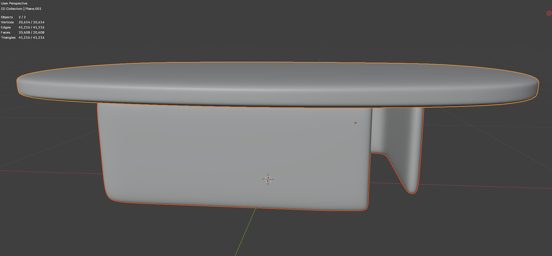 Modern Marble Coffee Table Low-poly 3D model_19