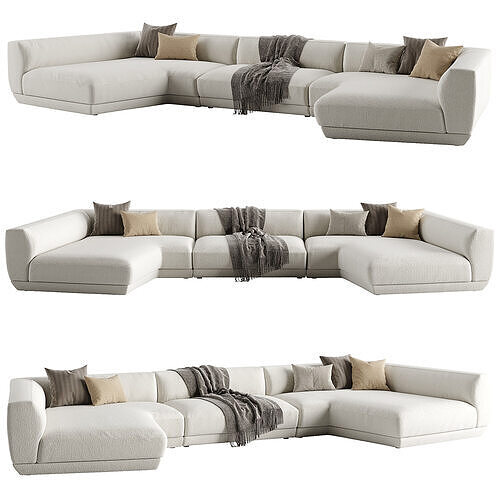 Sectional Sofa Loungescape 3D model