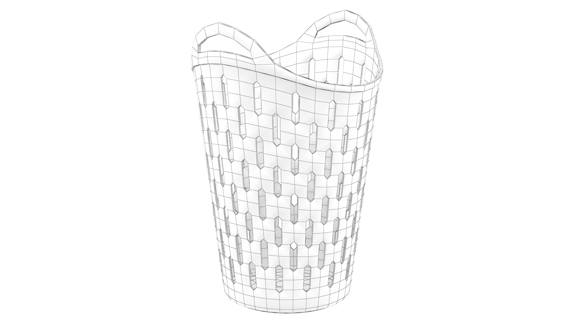 Bathroom basket 02 3D model_11