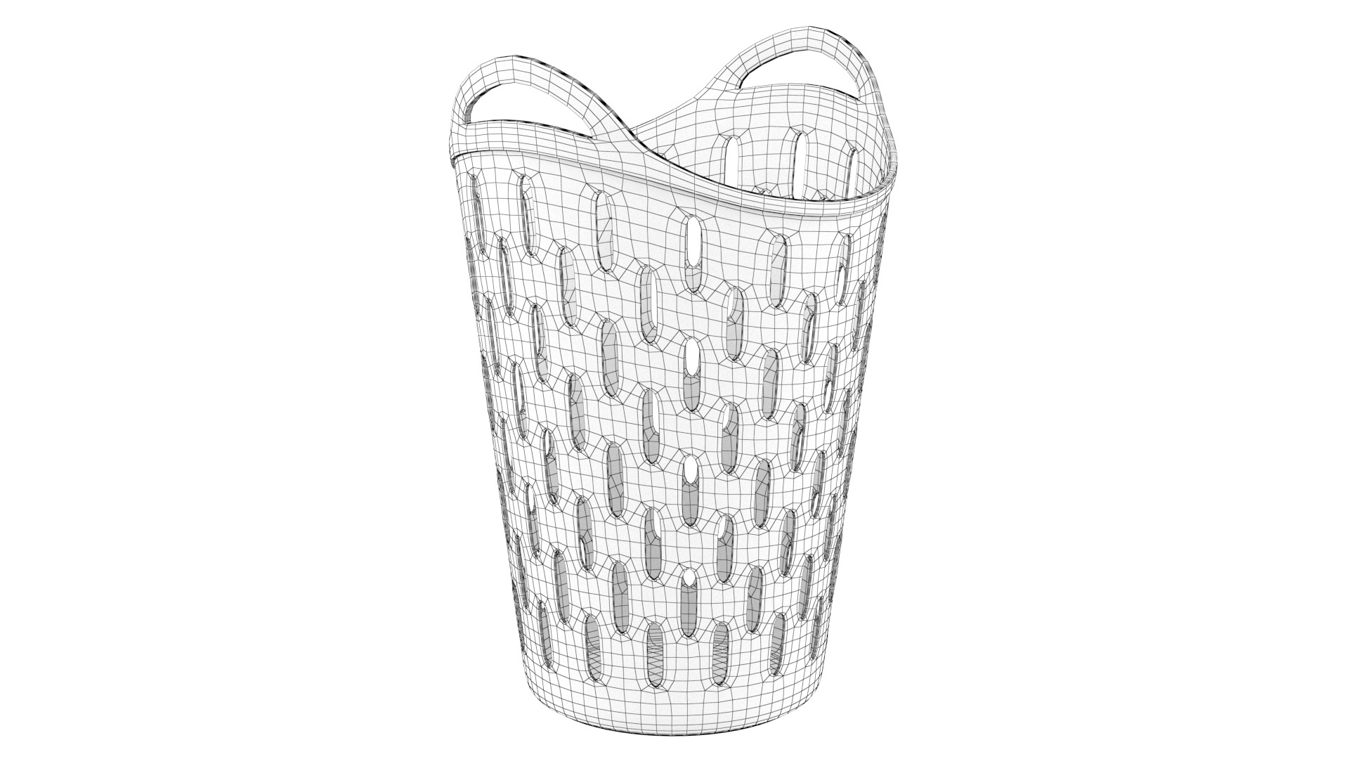 Bathroom basket 02 3D model_12
