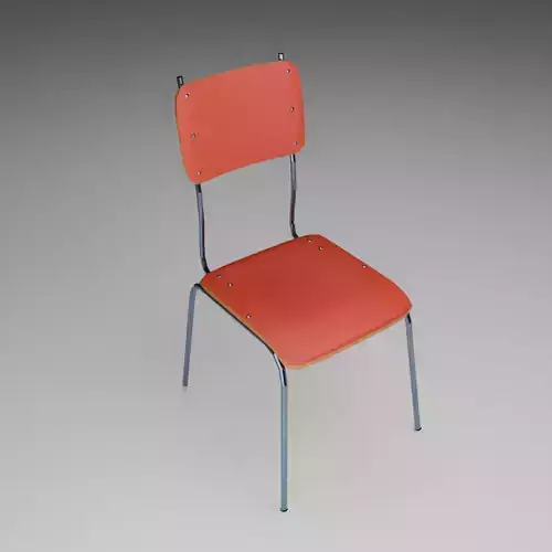 Wooden school chair