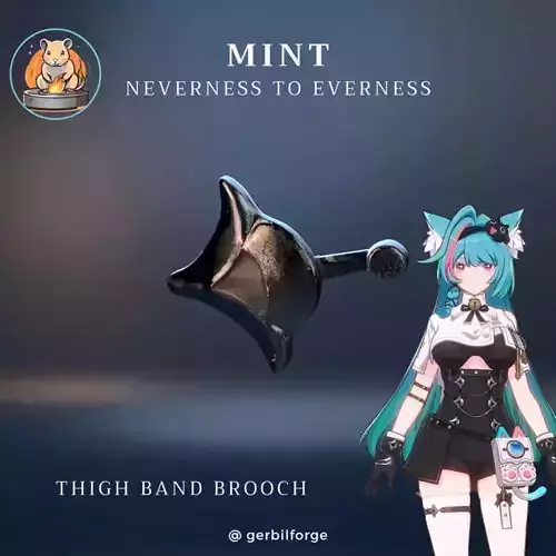 Mint Cosplay Thigh Band Brooch - Neverness to Everness