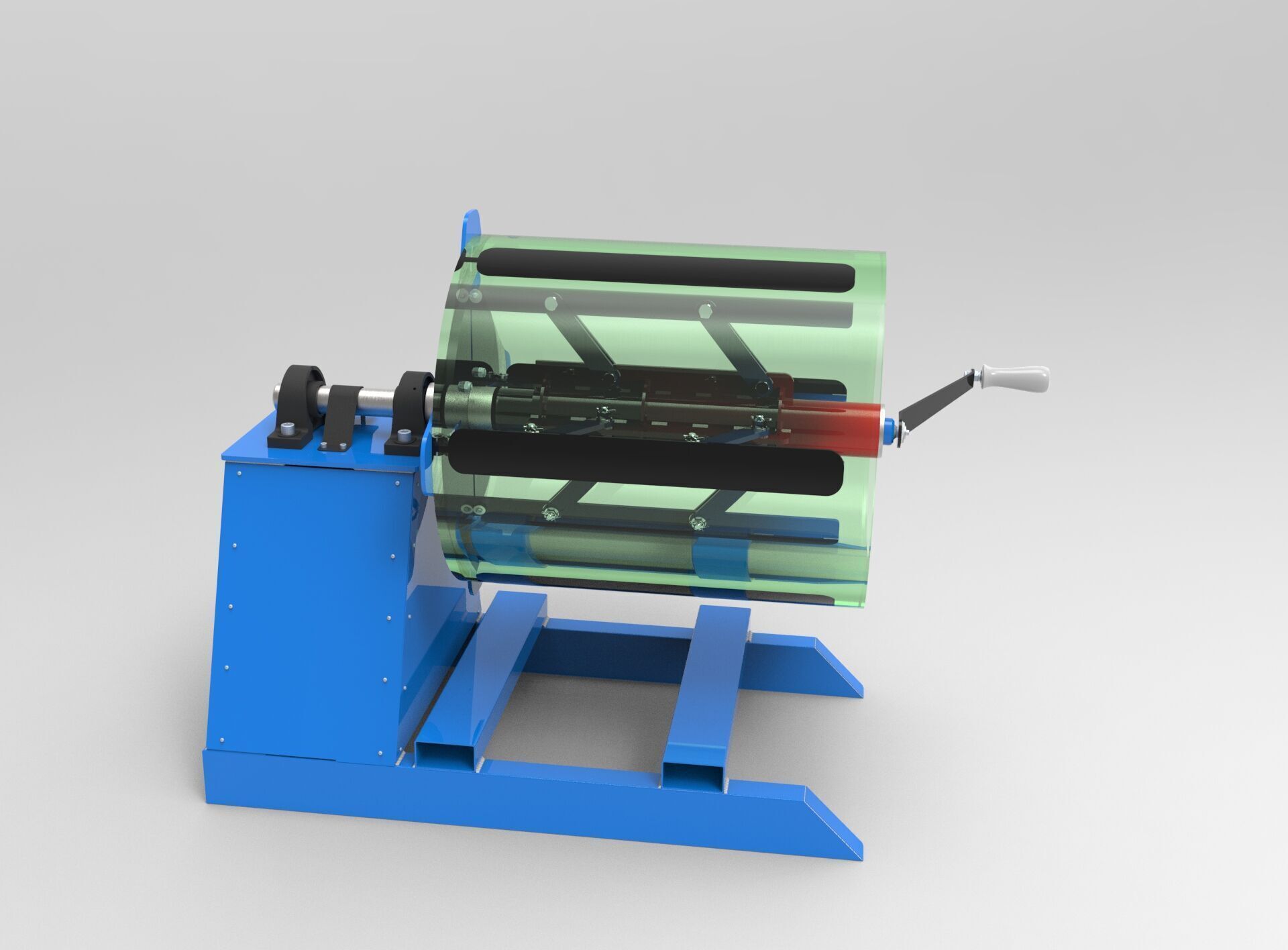 Open side decoiler 3D print model_4