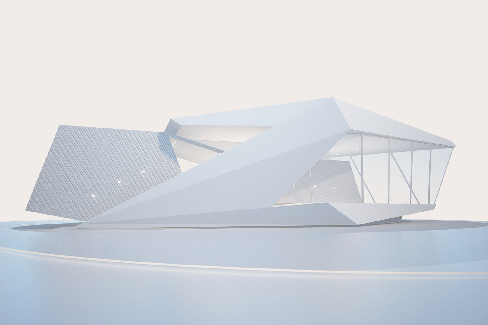 MM1 Design Lab Multi-purpose Space for Architectural Exploration Low-poly 3D model_3