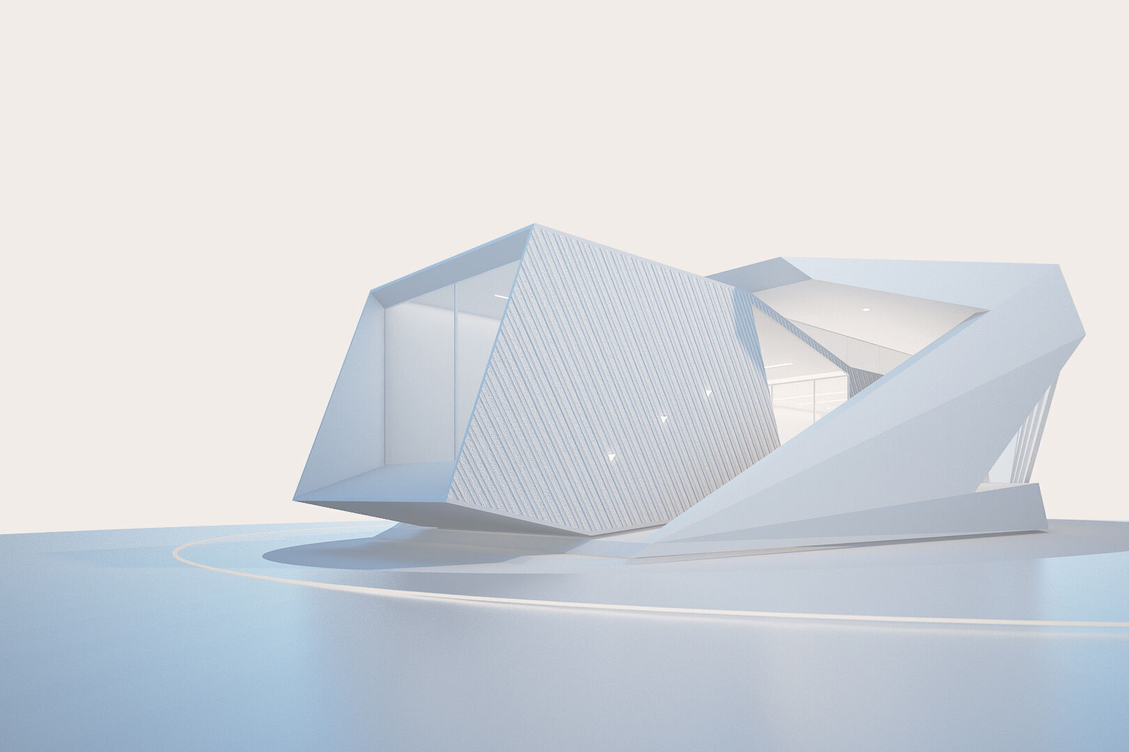 MM1 Design Lab Multi-purpose Space for Architectural Exploration Low-poly 3D model_4