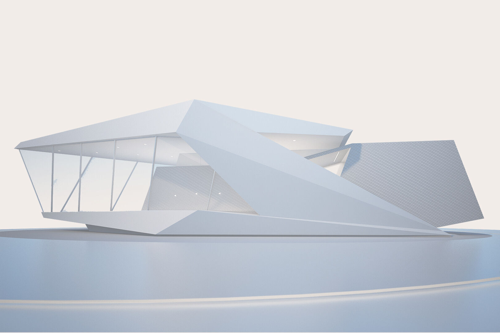 MM1 Design Lab Multi-purpose Space for Architectural Exploration Low-poly 3D model_1
