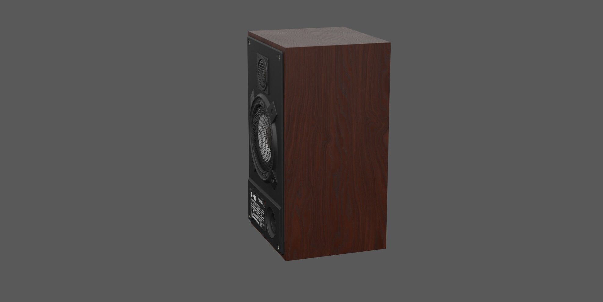 retro speaker 3D model_2