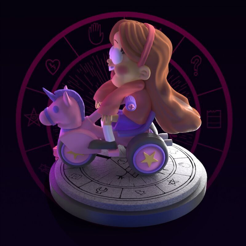 Mabel from Gravity Falls fanart 3D print model_19