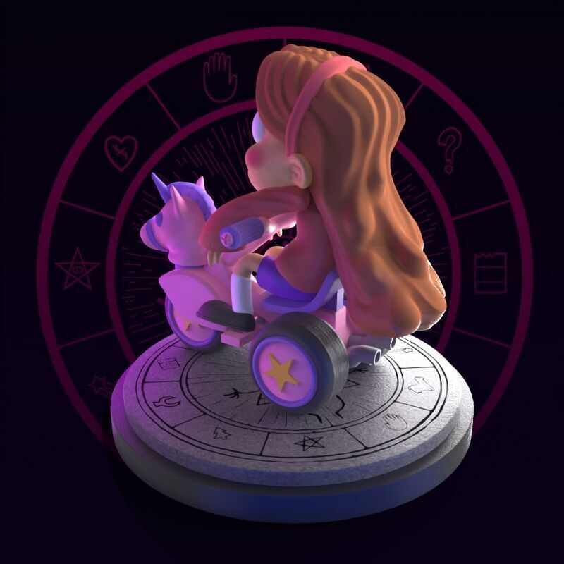Mabel from Gravity Falls fanart 3D print model_30