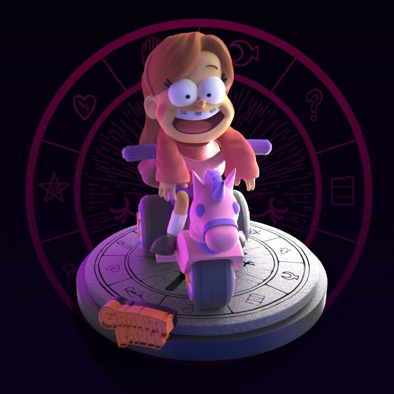 Mabel from Gravity Falls fanart 3D print model_23