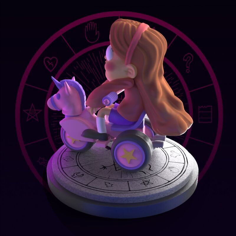 Mabel from Gravity Falls fanart 3D print model_26