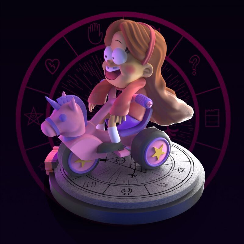 Mabel from Gravity Falls fanart 3D print model_13