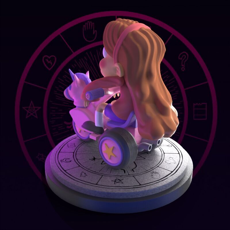 Mabel from Gravity Falls fanart 3D print model_32