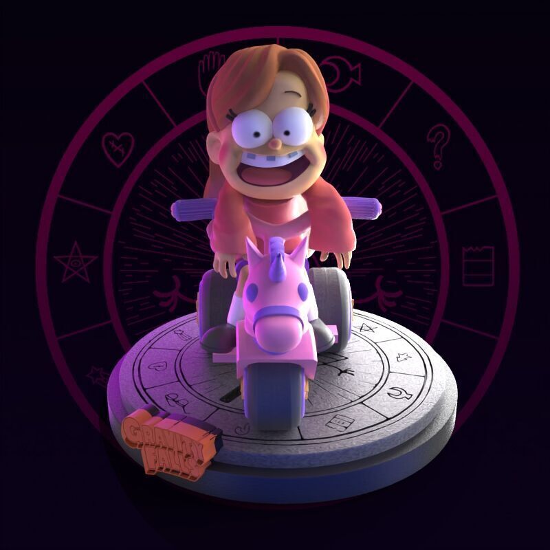 Mabel from Gravity Falls fanart 3D print model_45