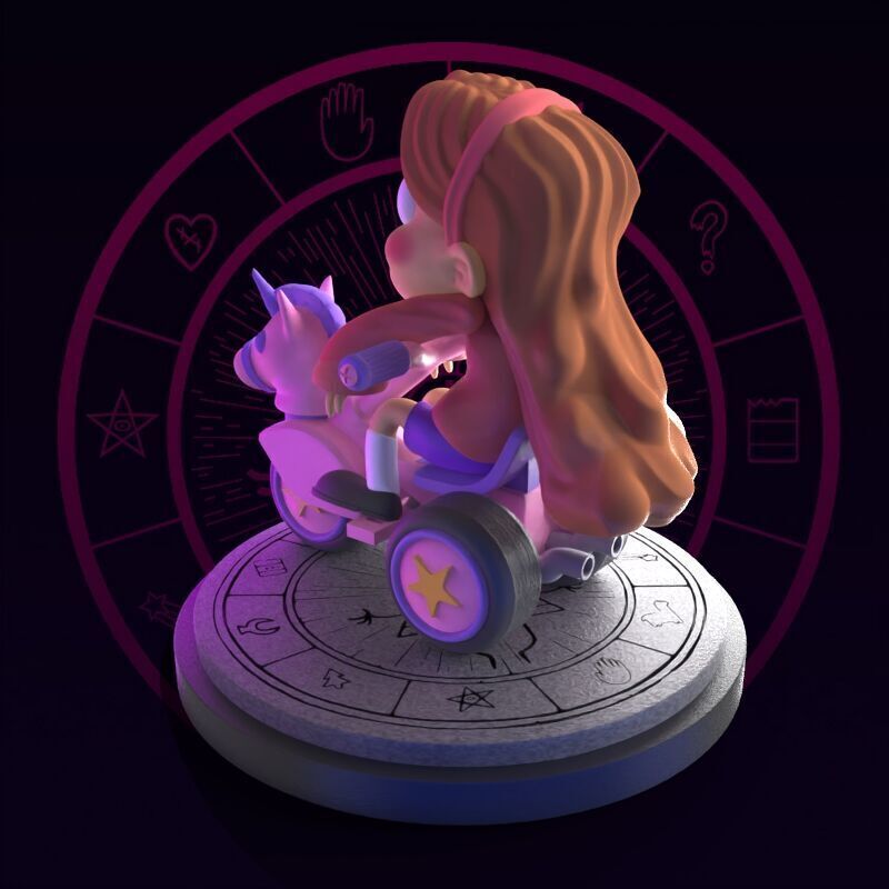Mabel from Gravity Falls fanart 3D print model_31