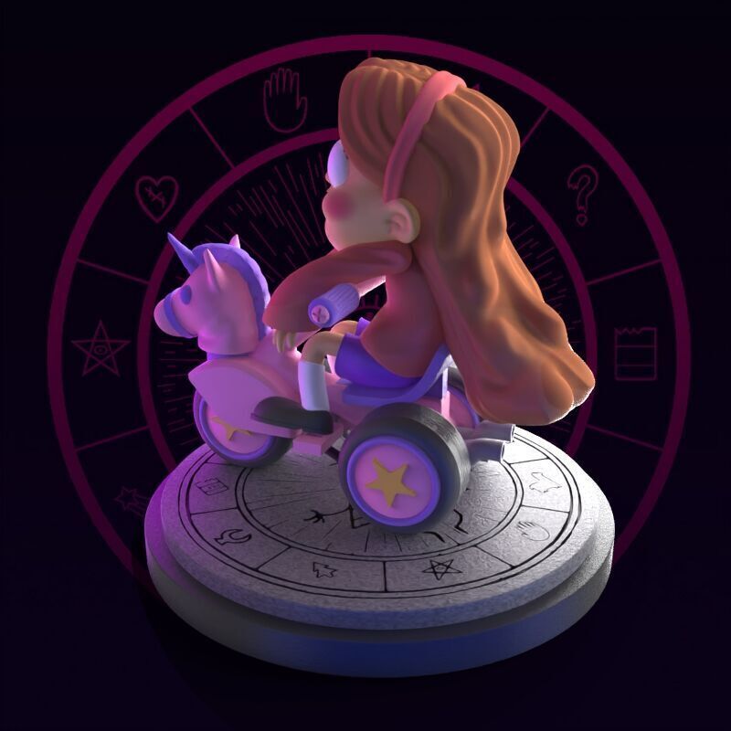 Mabel from Gravity Falls fanart 3D print model_27