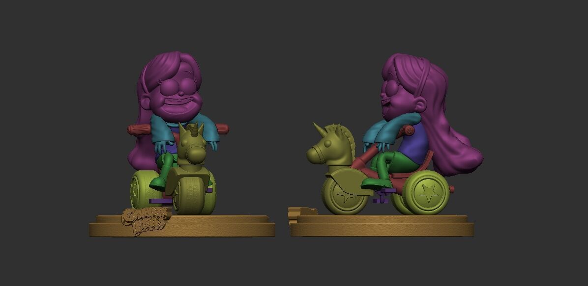 Mabel from Gravity Falls fanart 3D print model_1
