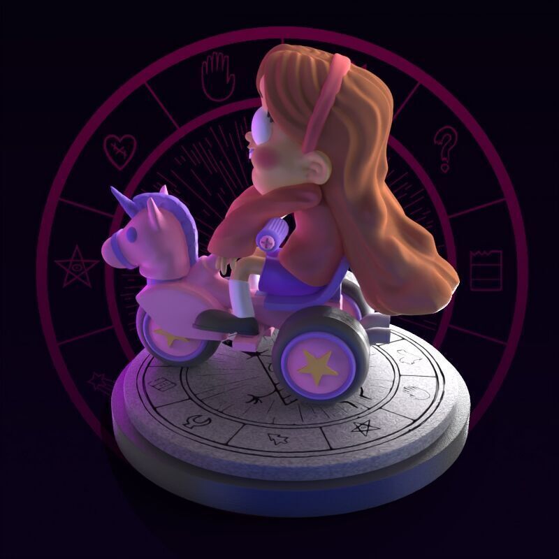 Mabel from Gravity Falls fanart 3D print model_24