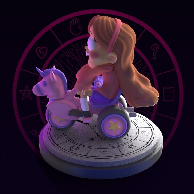 Mabel from Gravity Falls fanart 3D print model_21