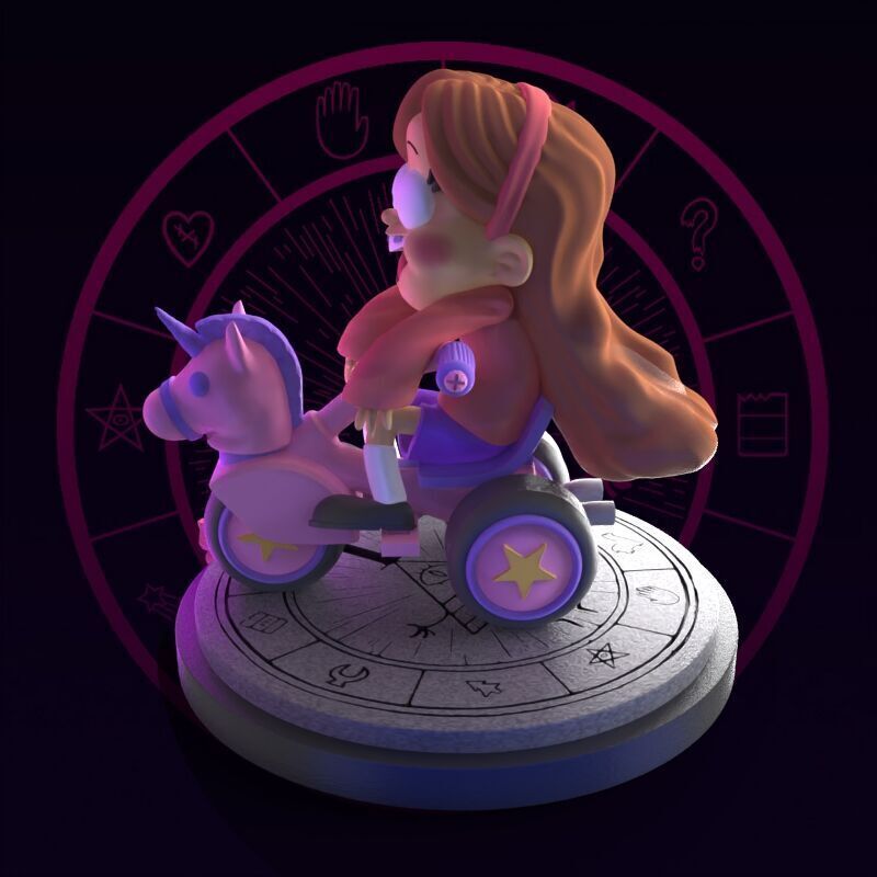 Mabel from Gravity Falls fanart 3D print model_20