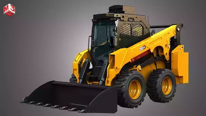 280XE Skid Steer Loader - Bucket 3D model