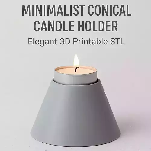 Modern Minimalistic Conical Candle Holder Wedding Table Gift
