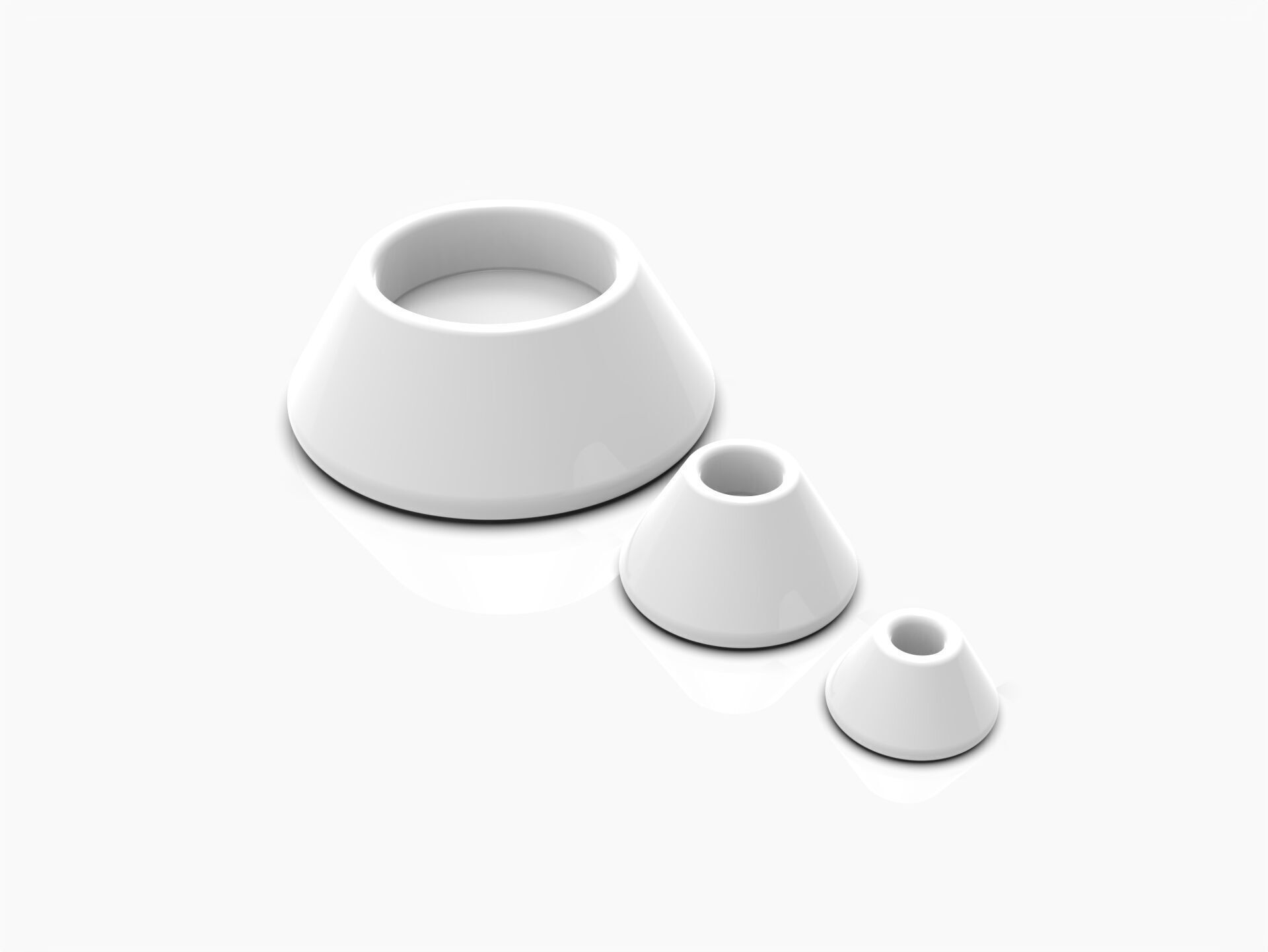 Modern Minimalistic Conical Candle Holder Wedding Table Gift 3D print model_2