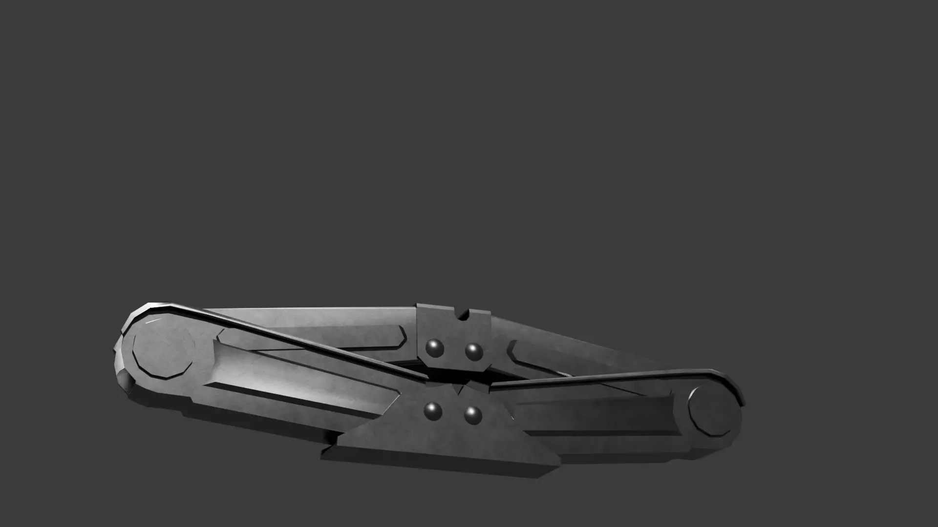Animated scissor jack with up- down animation Free 3D model