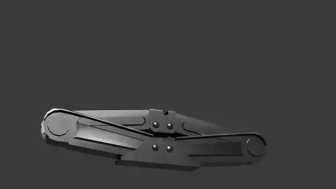 Animated scissor jack with up- down animation