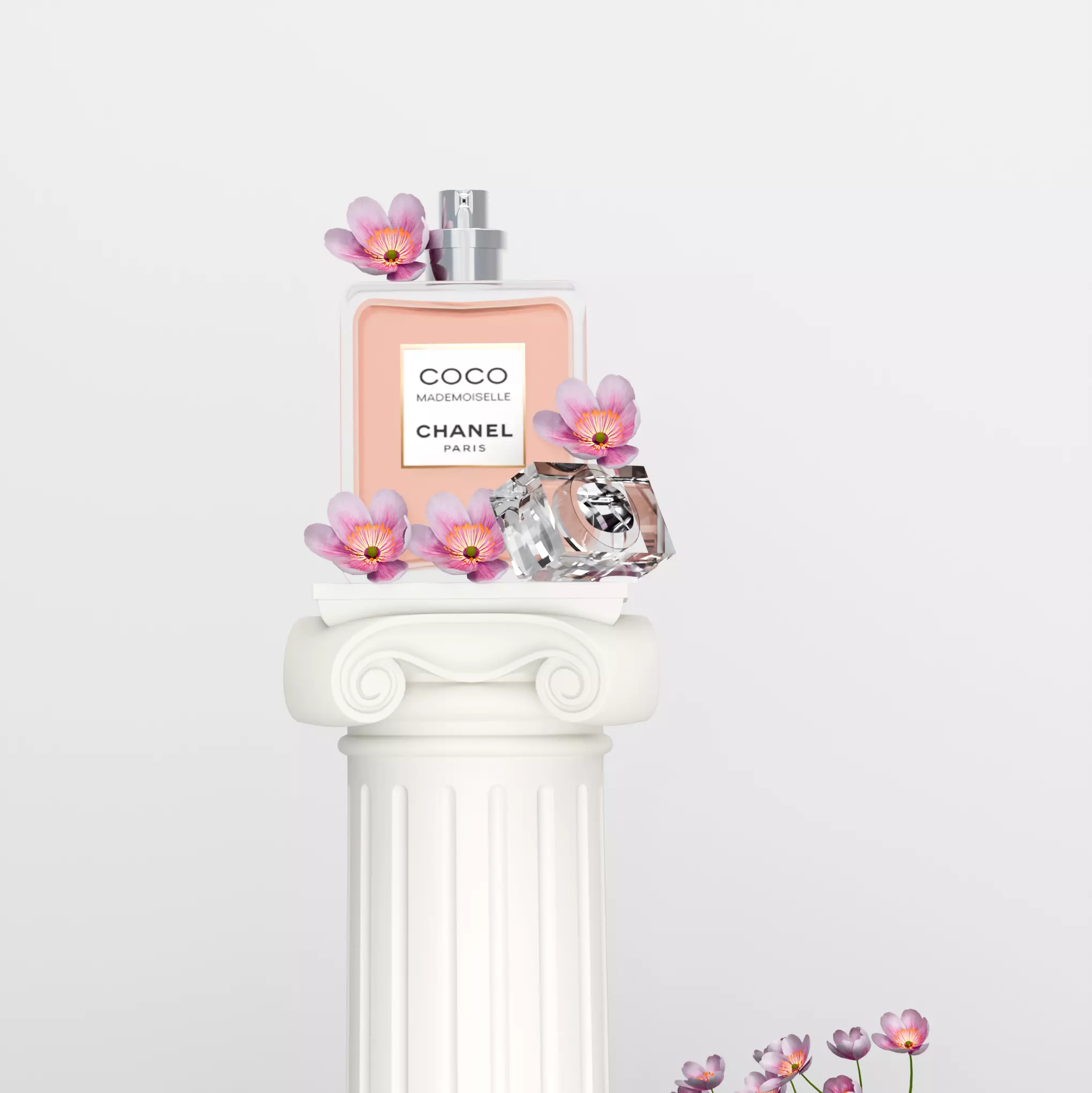 perfume bottle COCO CHANEL Free 3D model