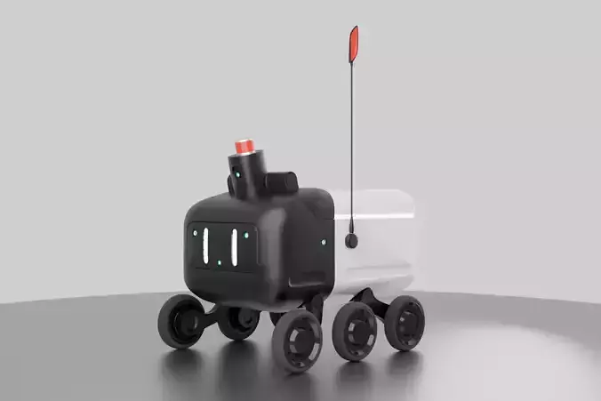 Delivery Robot 3D model