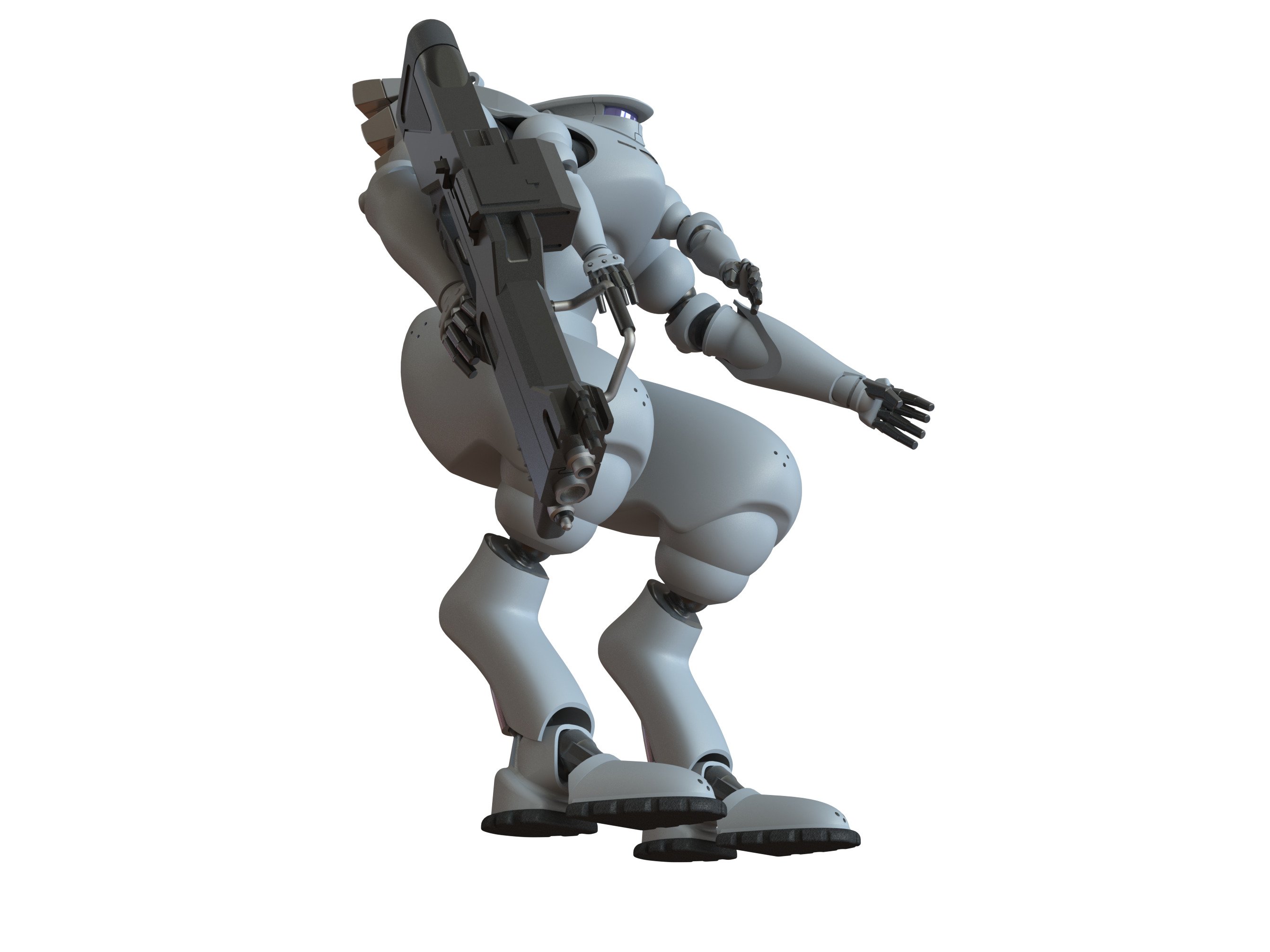 Ghost in the Shell MSDF Type 303 Armored Suit 3D print model_5