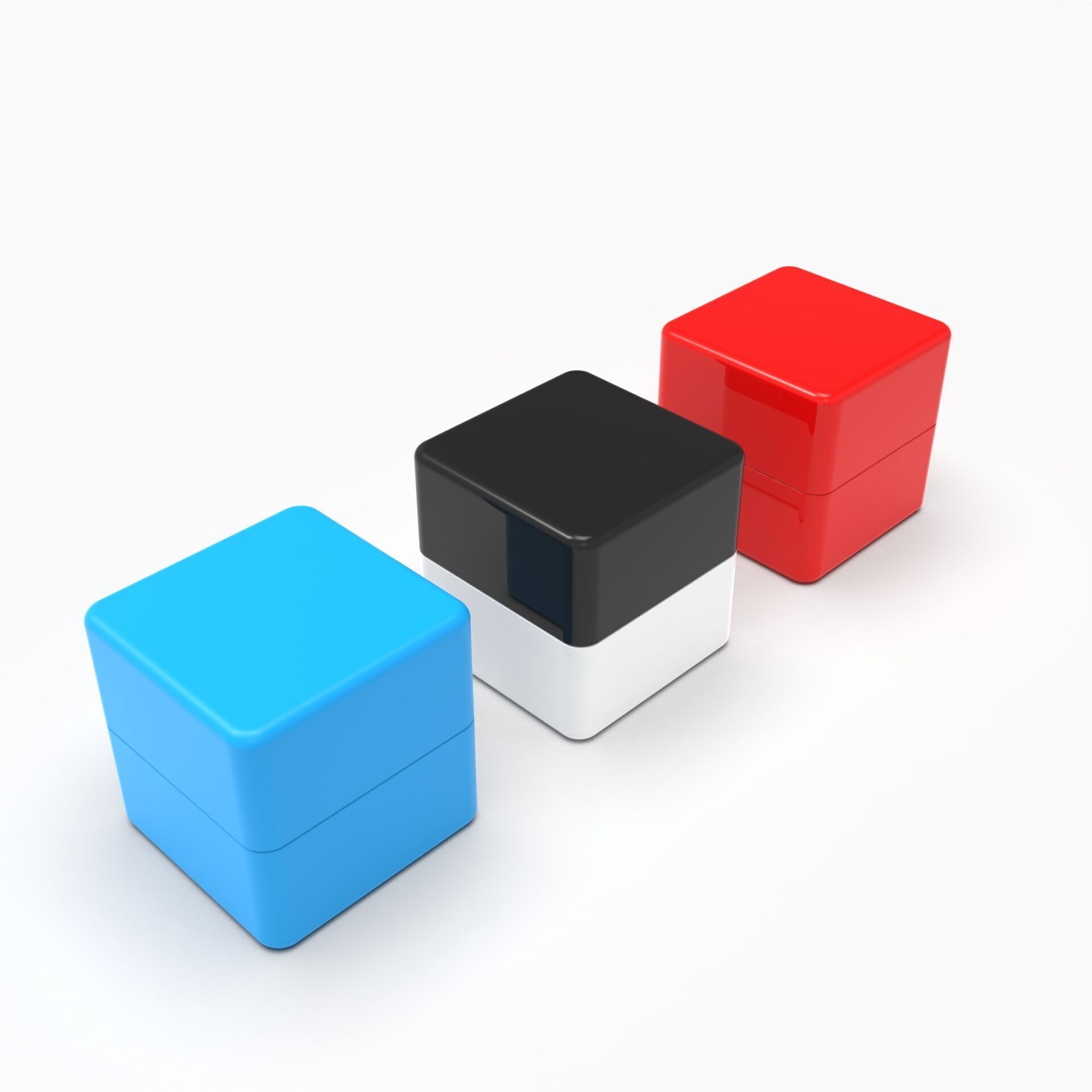 Cubic Magnetic Container Box Minimalist Storage Solution 3D print model_1